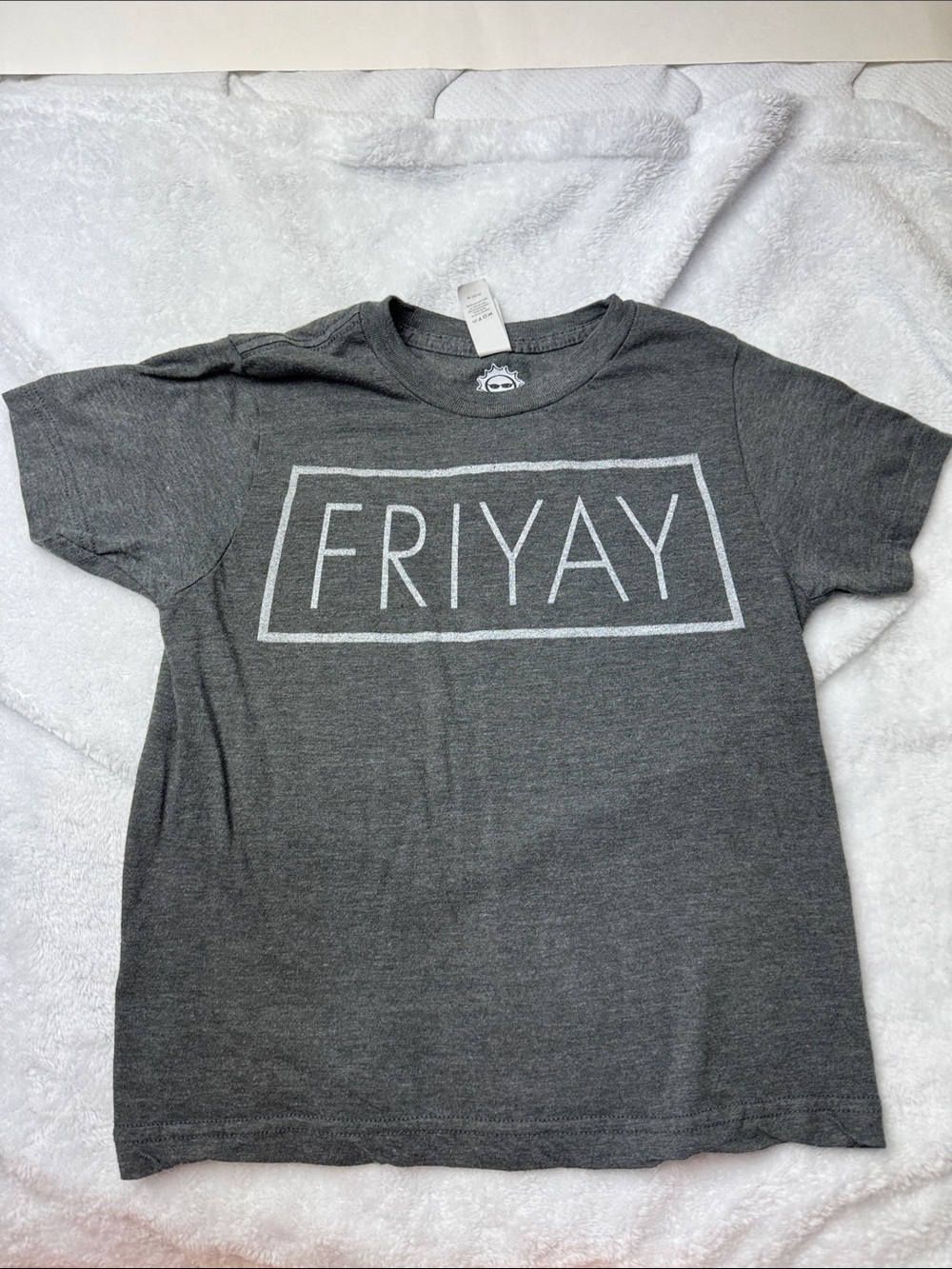 Fifth Sun Kids' Charcoal Gray "FRIYAY" Graphic Tee